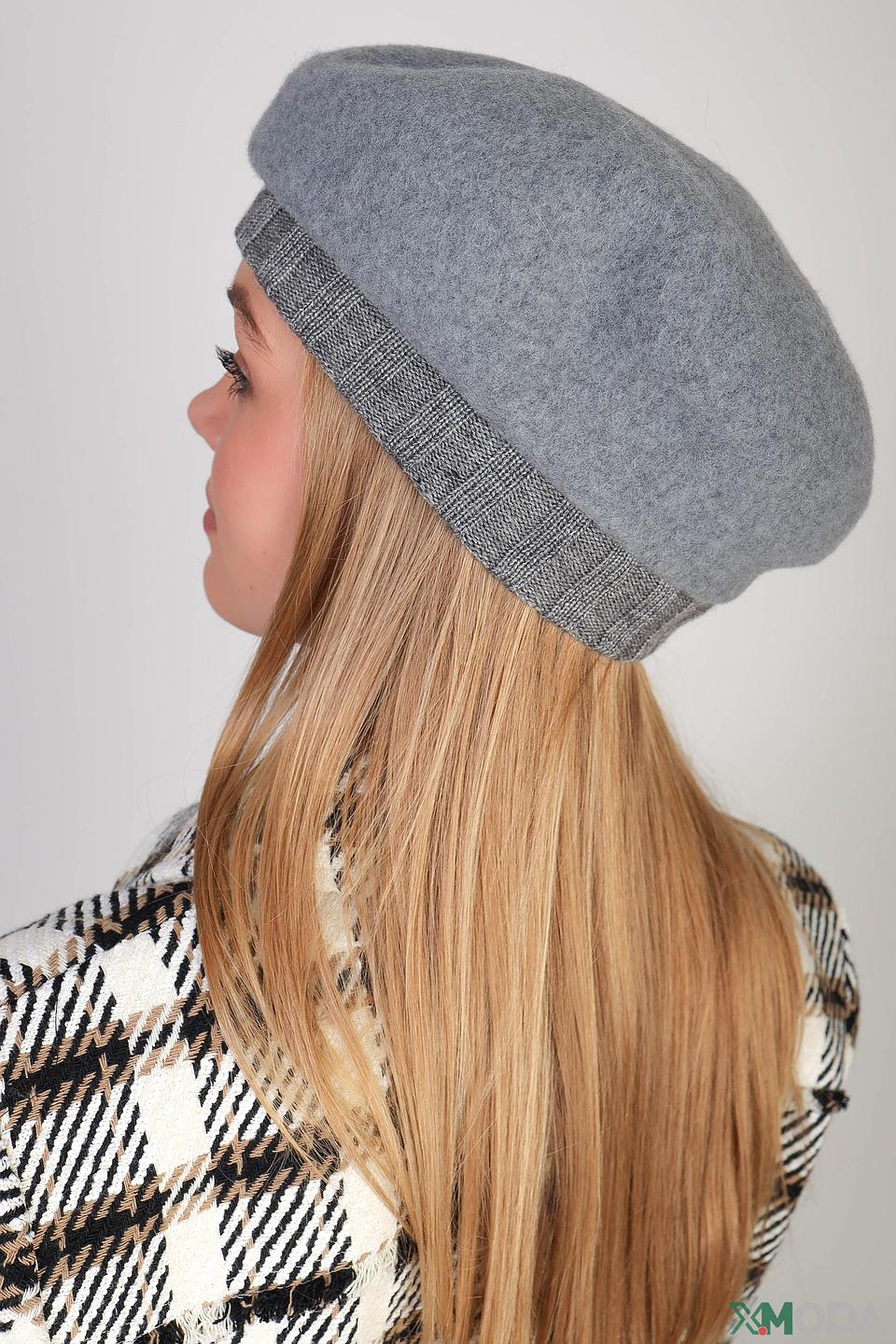 Берет Seeberger серый клетка