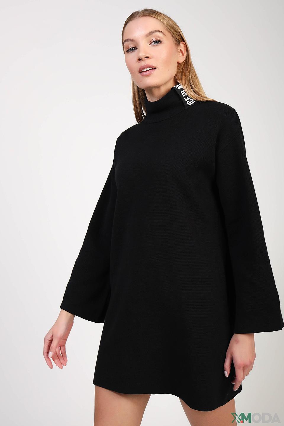 Платье Ice Play чёрное с логотипом