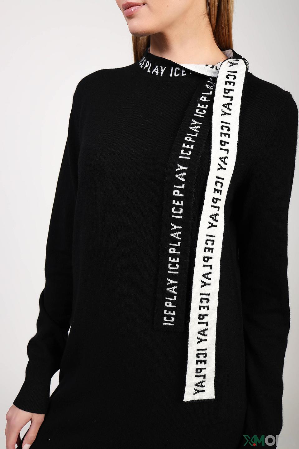 Платье Ice Play черное с логотипом