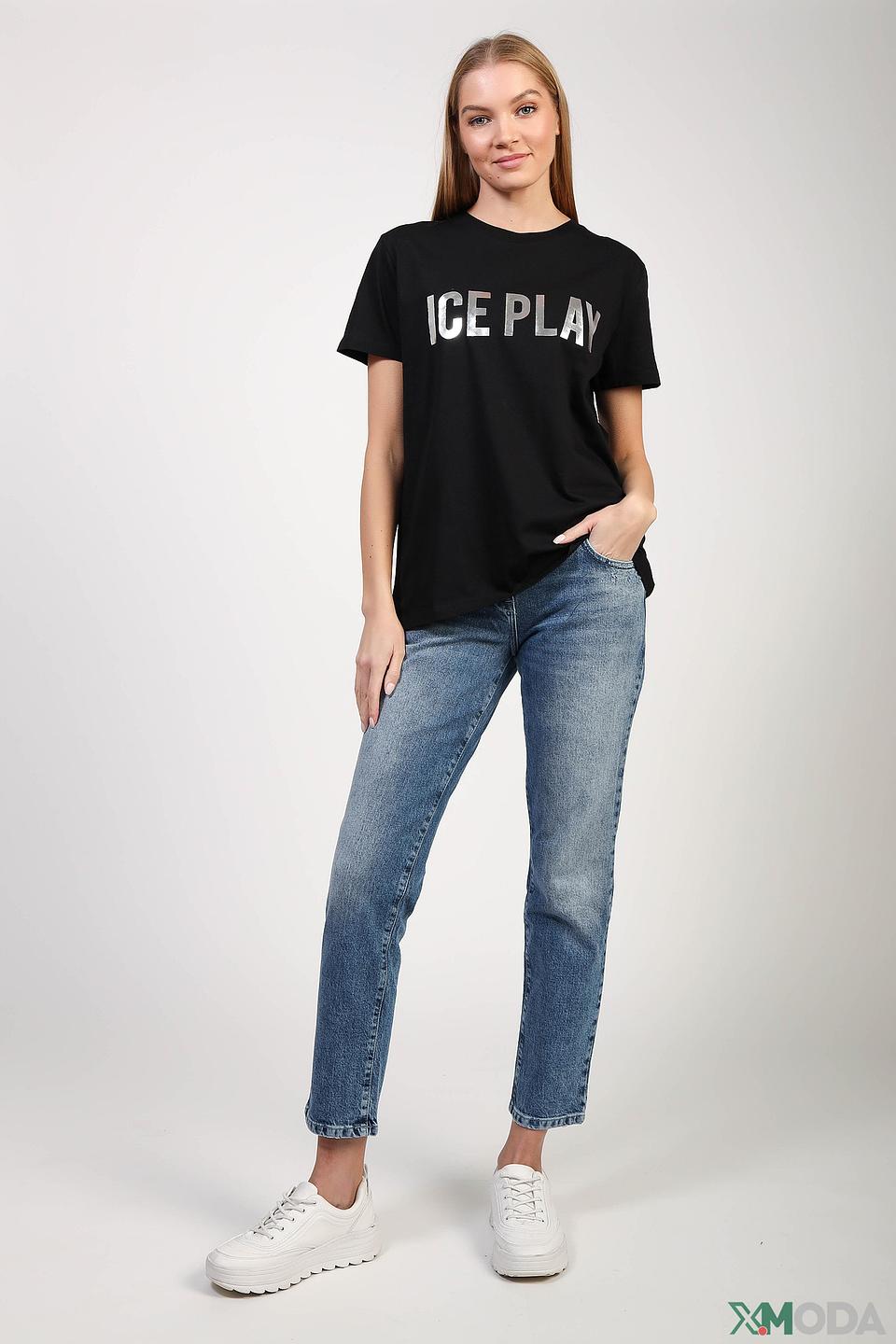 Футболка Ice Play с логотипом чёрная