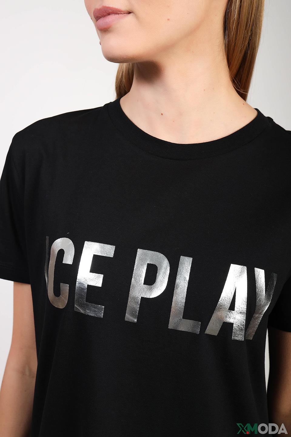Футболка Ice Play с логотипом чёрная