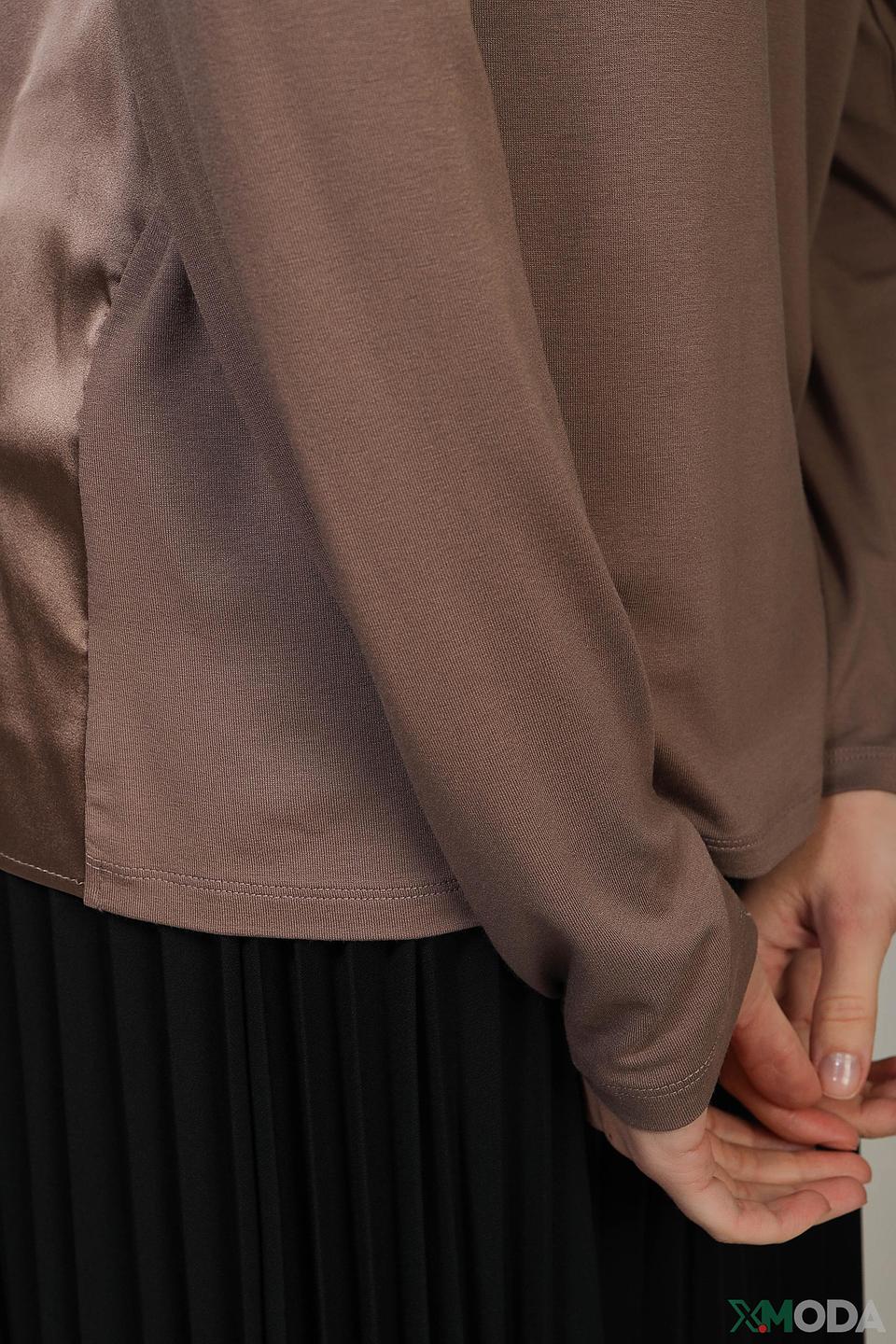 Блуза Betty Barclay коричневая с длинным рукавом