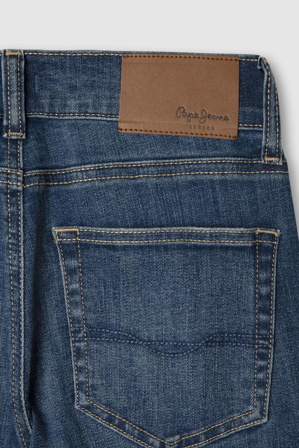 Синие джинсы Pepe Jeans London с потертостями
