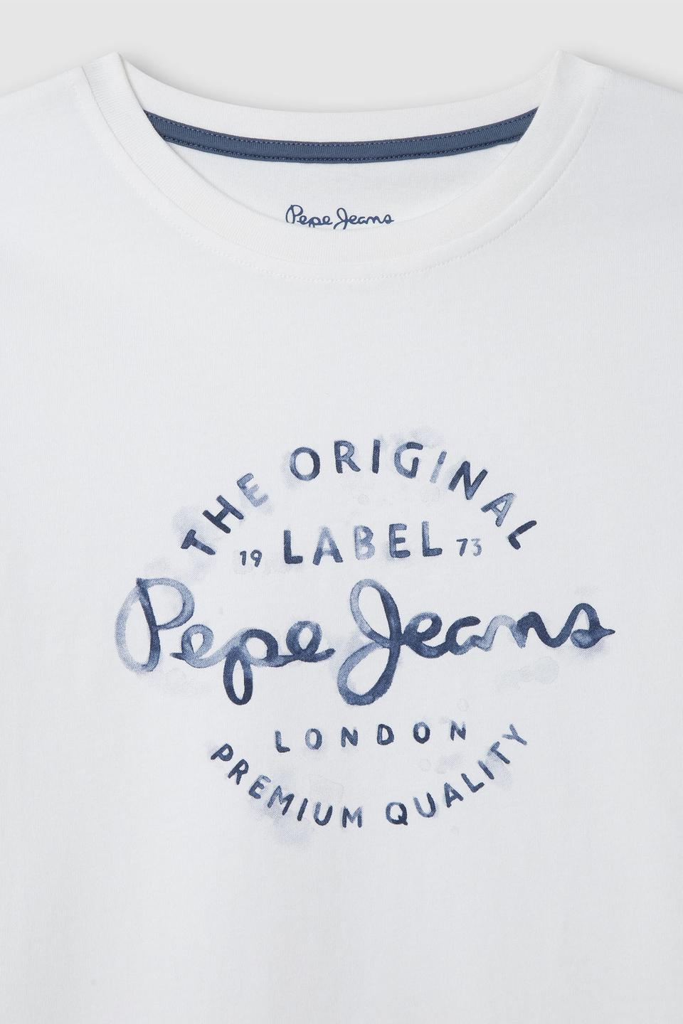 Белая футболка Pepe Jeans London с принтом