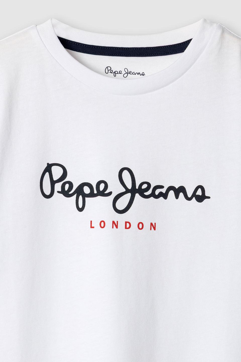 Белая футболка Pepe Jeans London с логотипом