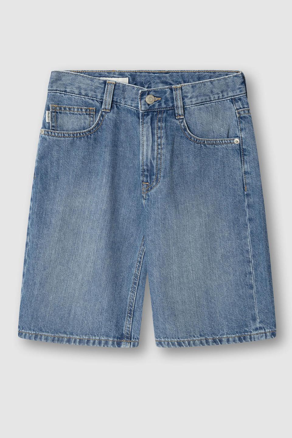 Голубые джинсовые шорты Pepe Jeans London