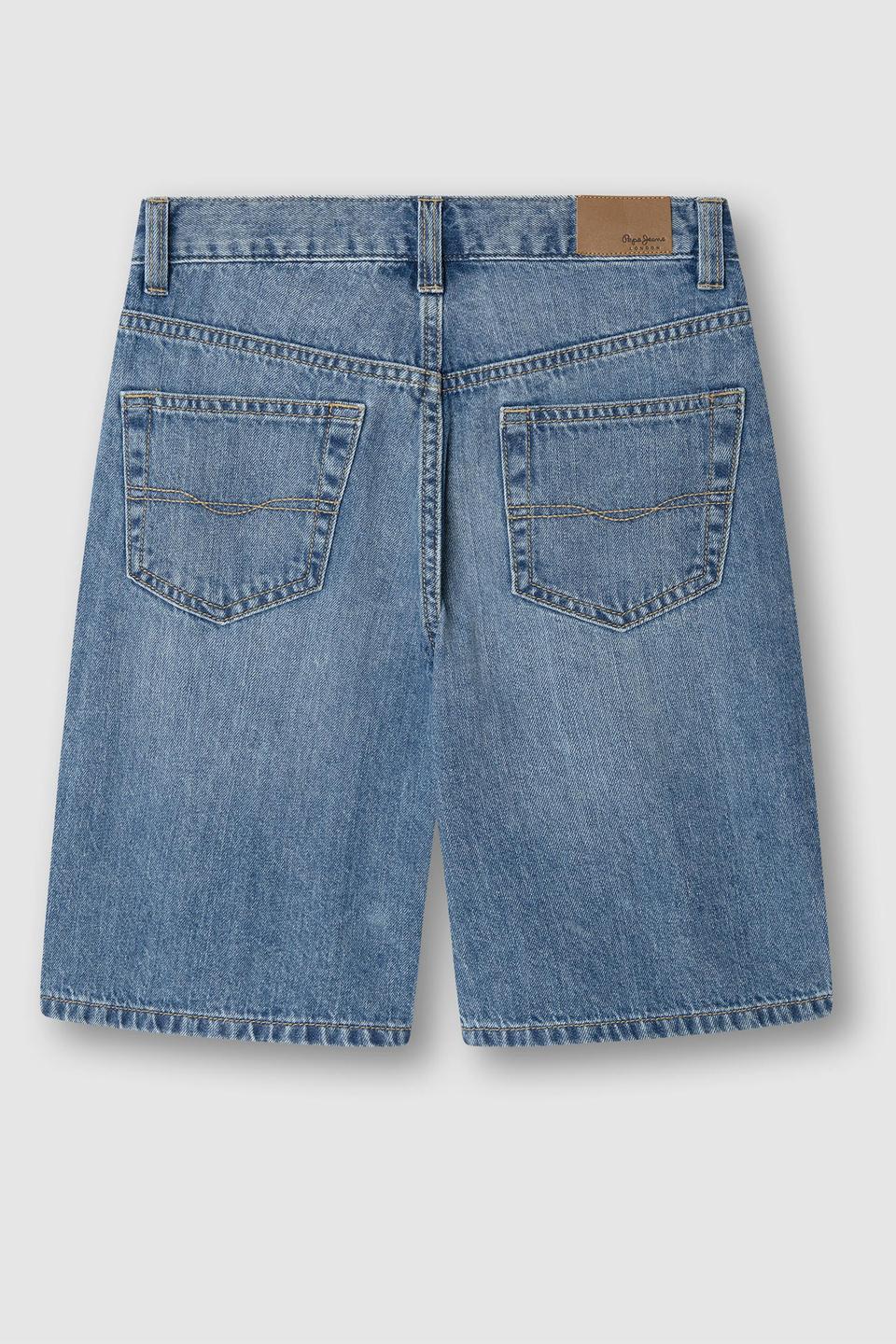Голубые джинсовые шорты Pepe Jeans London