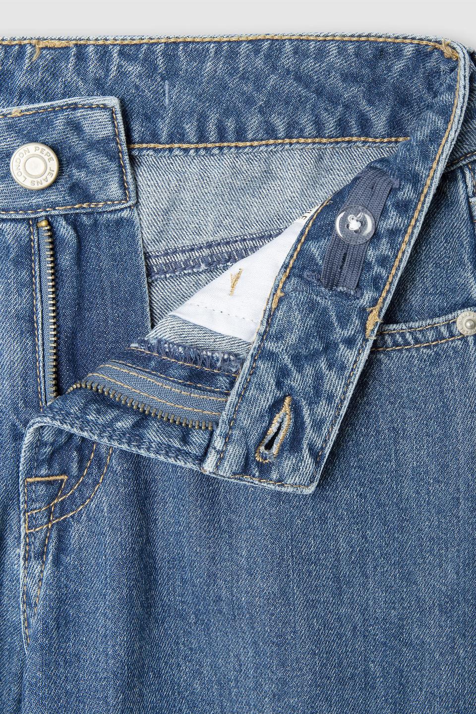 Голубые джинсы с вышивкой Pepe Jeans London