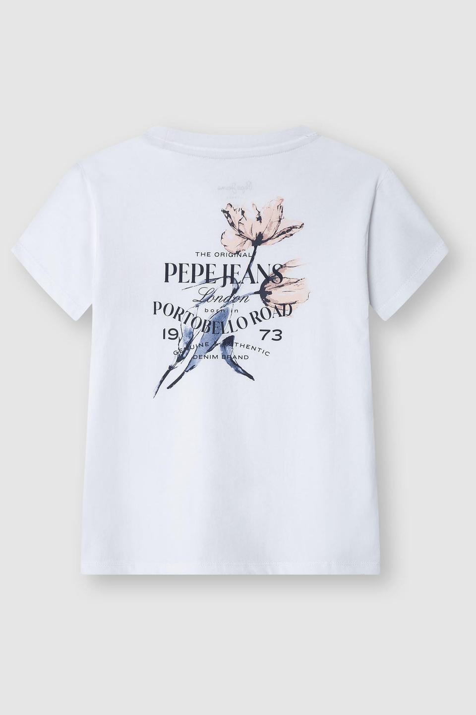 Белая футболка с принтом Pepe Jeans London