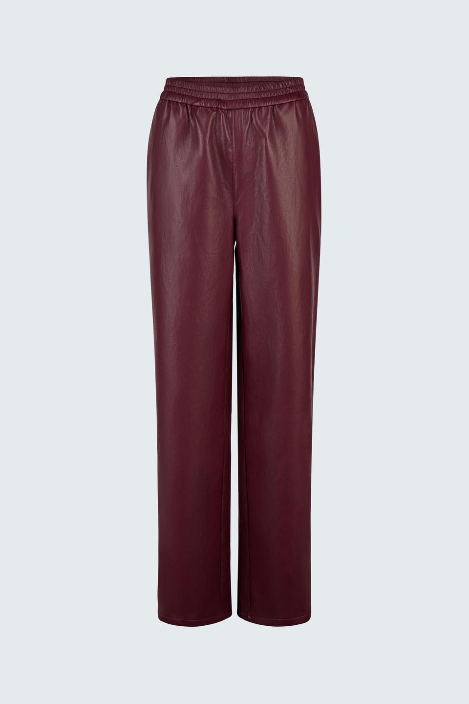 Бордовые широкие брюки Rabe collection