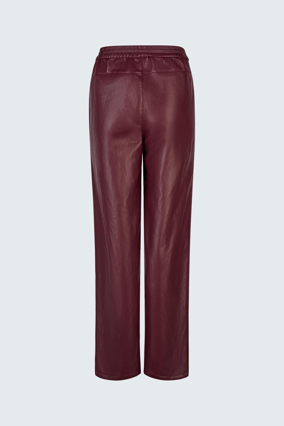 Бордовые широкие брюки Rabe collection