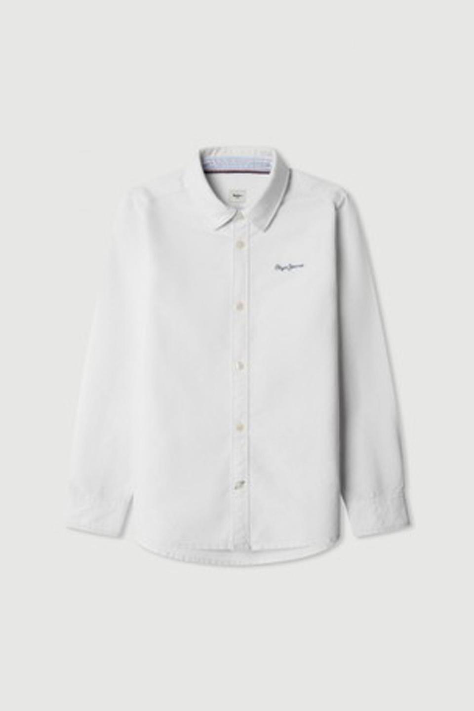 Белая рубашка Pepe Jeans London с вышивкой