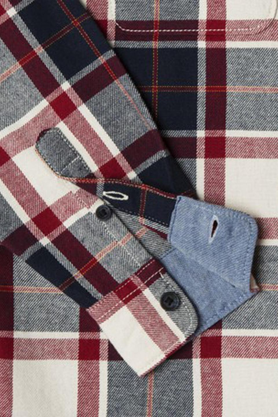Рубашка в клетку Pepe Jeans London красная