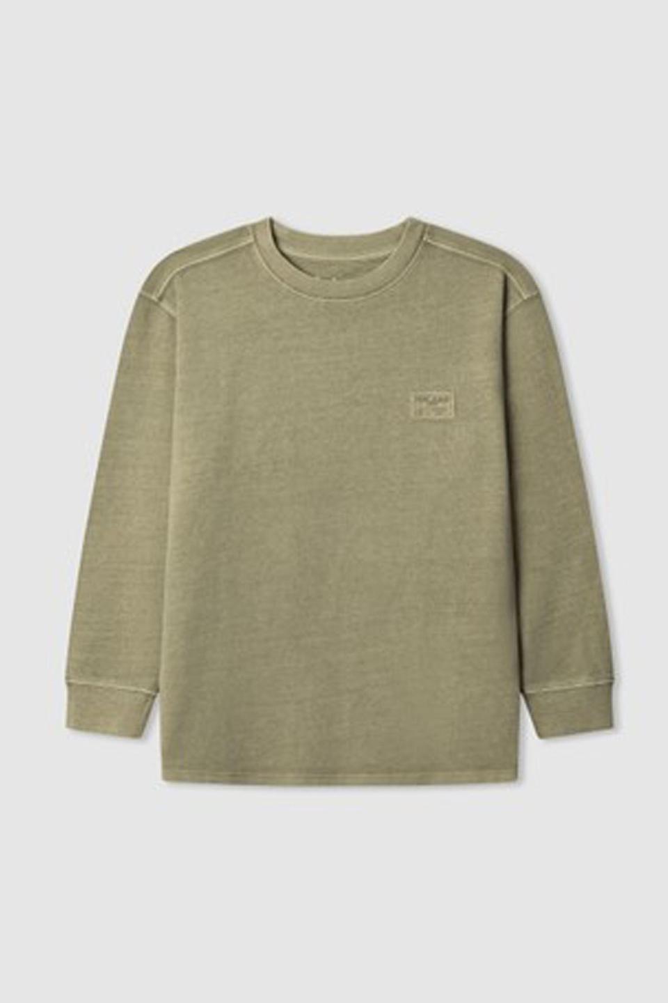 Оливковый лонгслив Pepe Jeans London