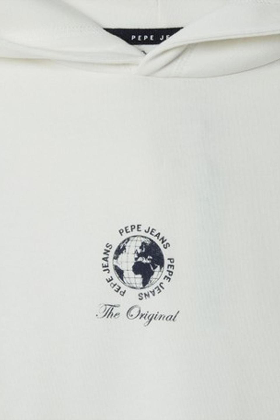 Белое худи Pepe Jeans London с логотипом