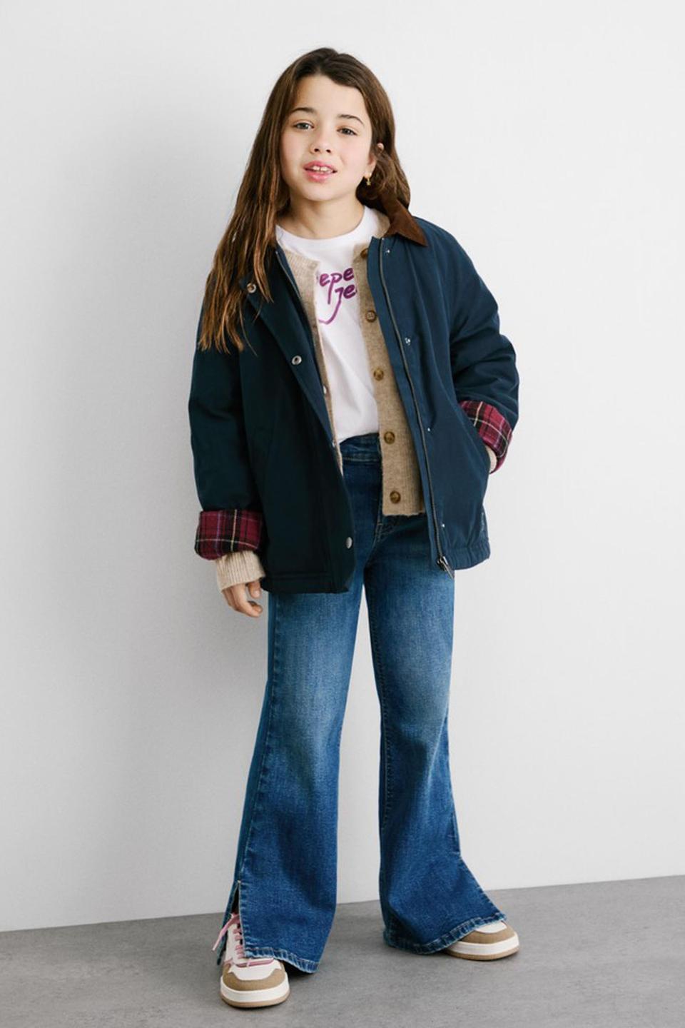 Синие джинсы клеш Pepe Jeans London