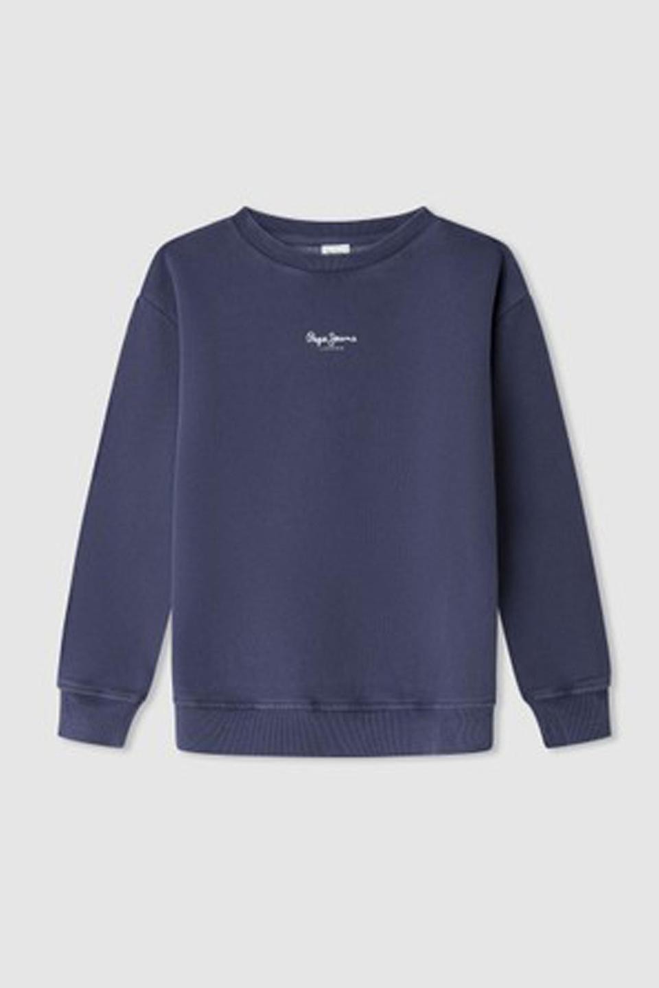 Тёмно-синий свитшот Pepe Jeans London с принтом крыльев