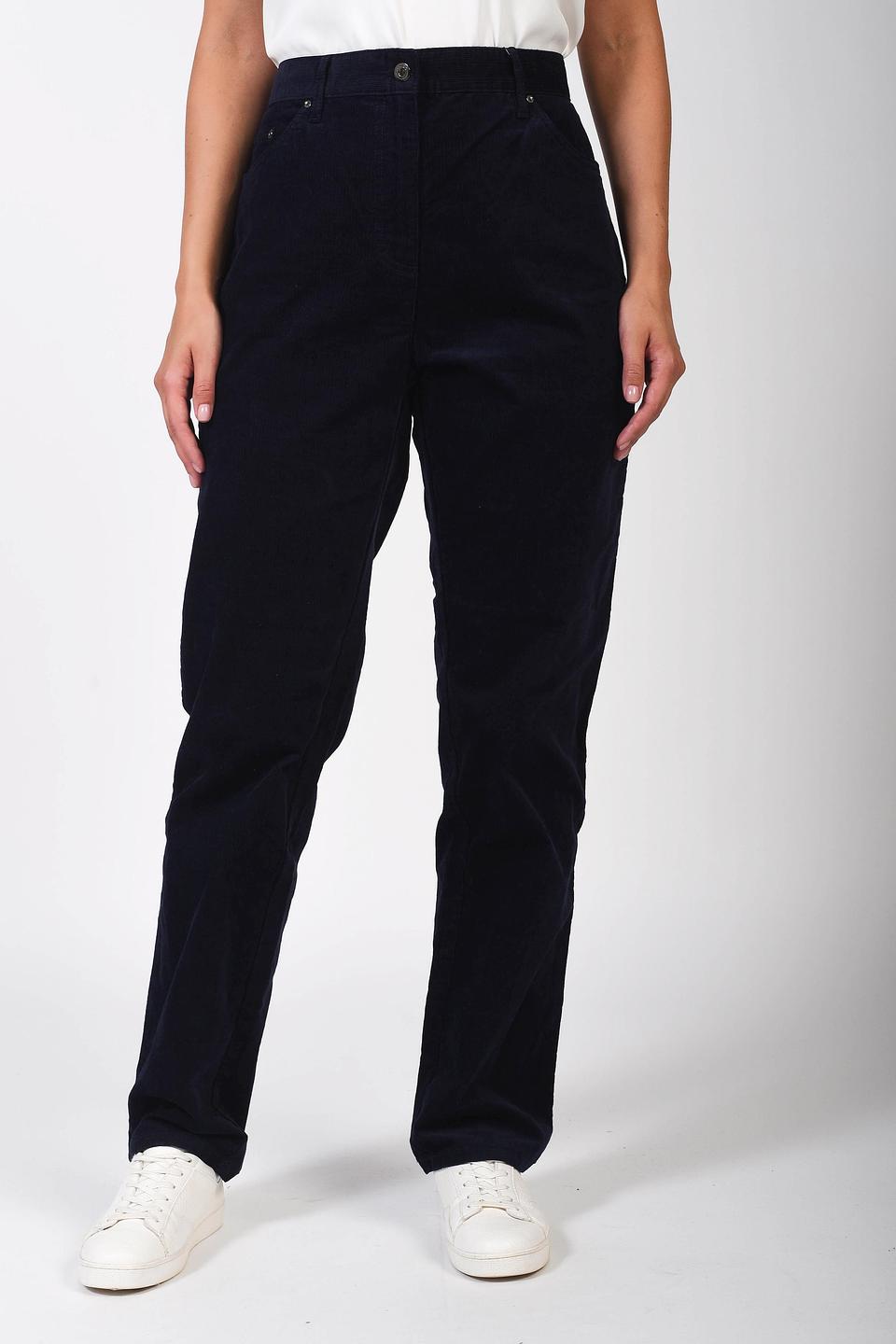 Брюки вельветовые Pezzo тёмно-синие