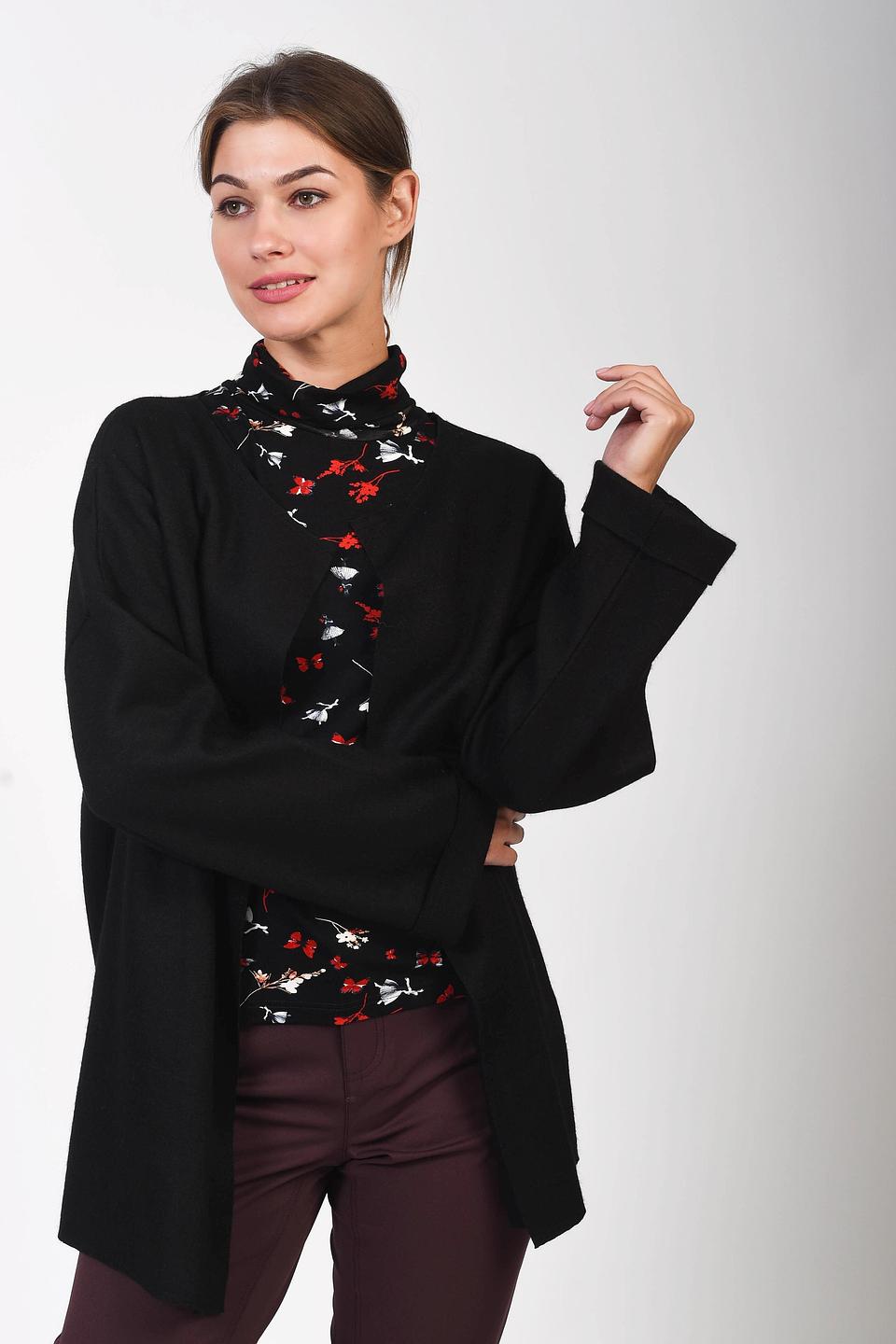 Кардиган Pezzo чёрный оверсайз