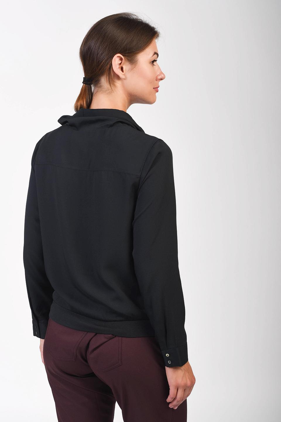 Блуза Pezzo с капюшоном чёрная