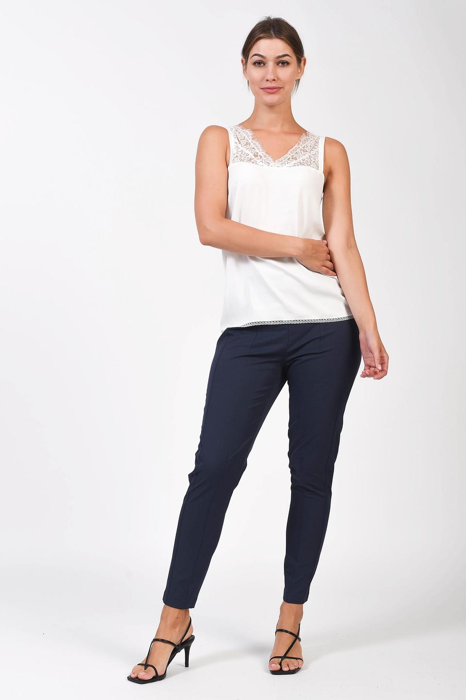 Брюки Just Valeri классические темно-синие