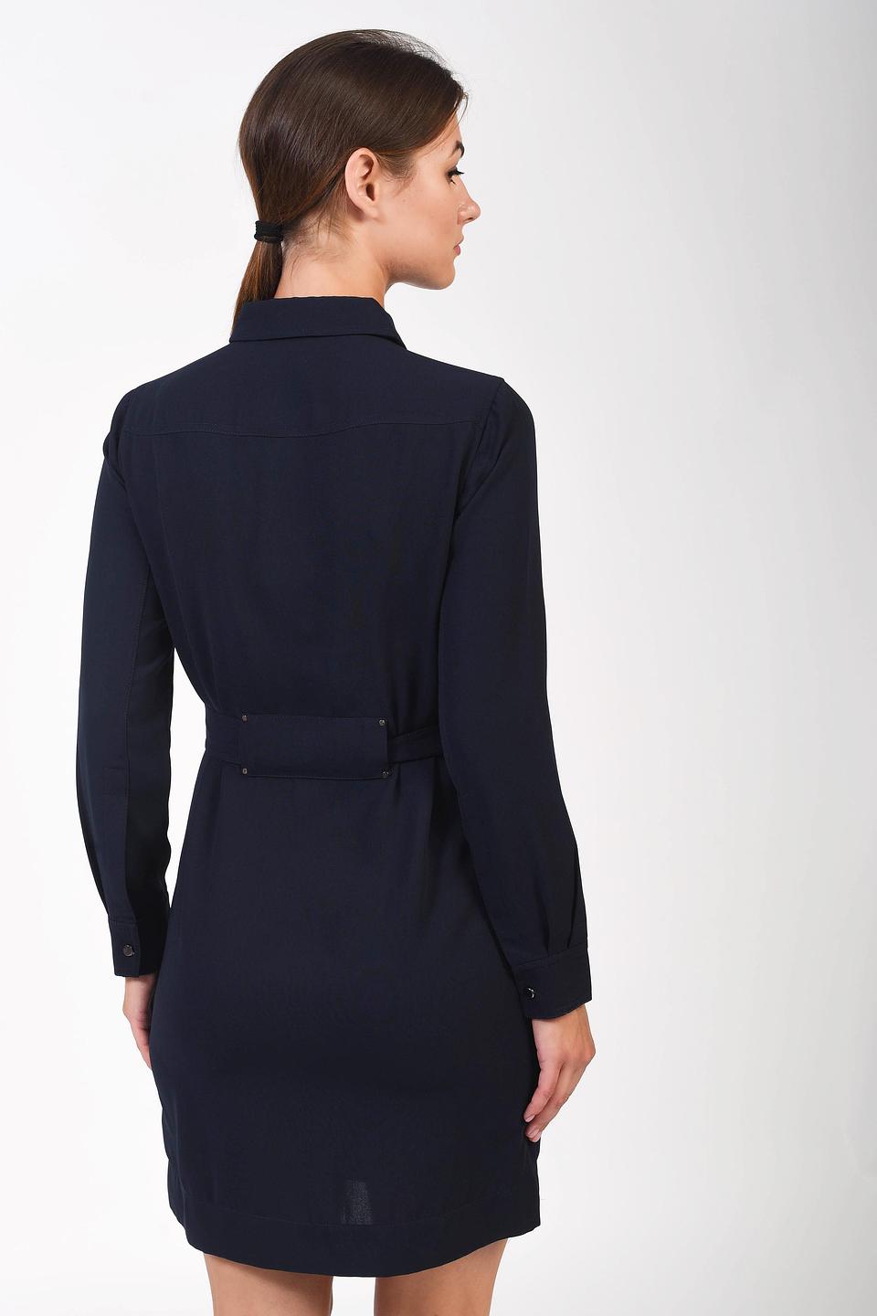 Платье-рубашка Just Valeri темно-синее
