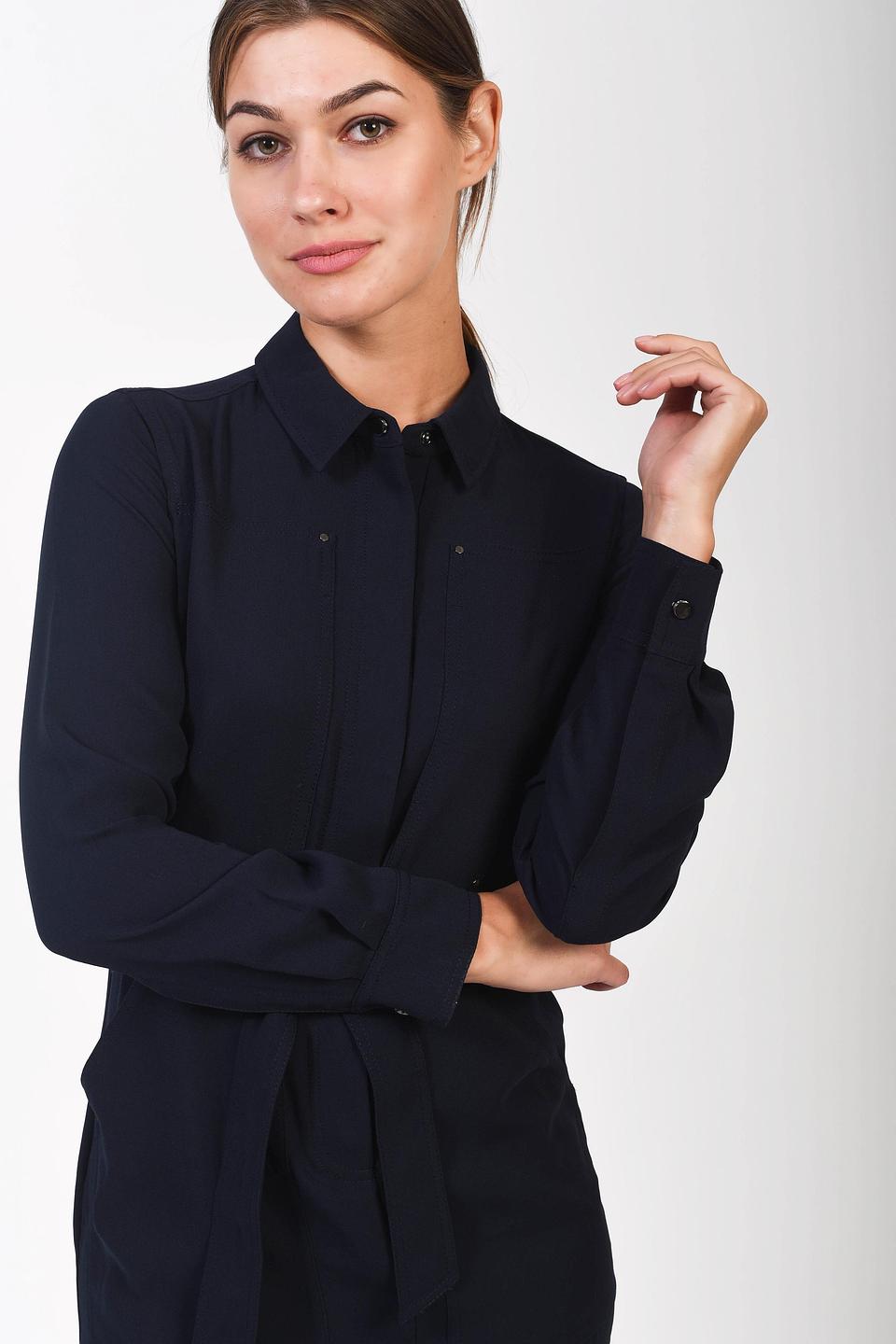 Платье-рубашка Just Valeri темно-синее