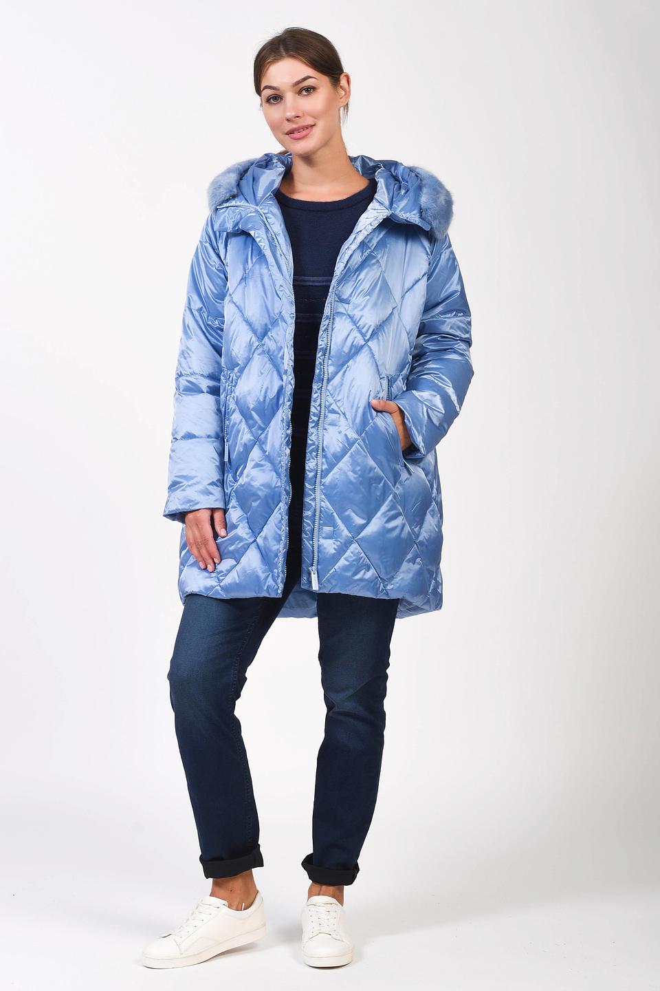 Куртка Pezzo стеганая голубая