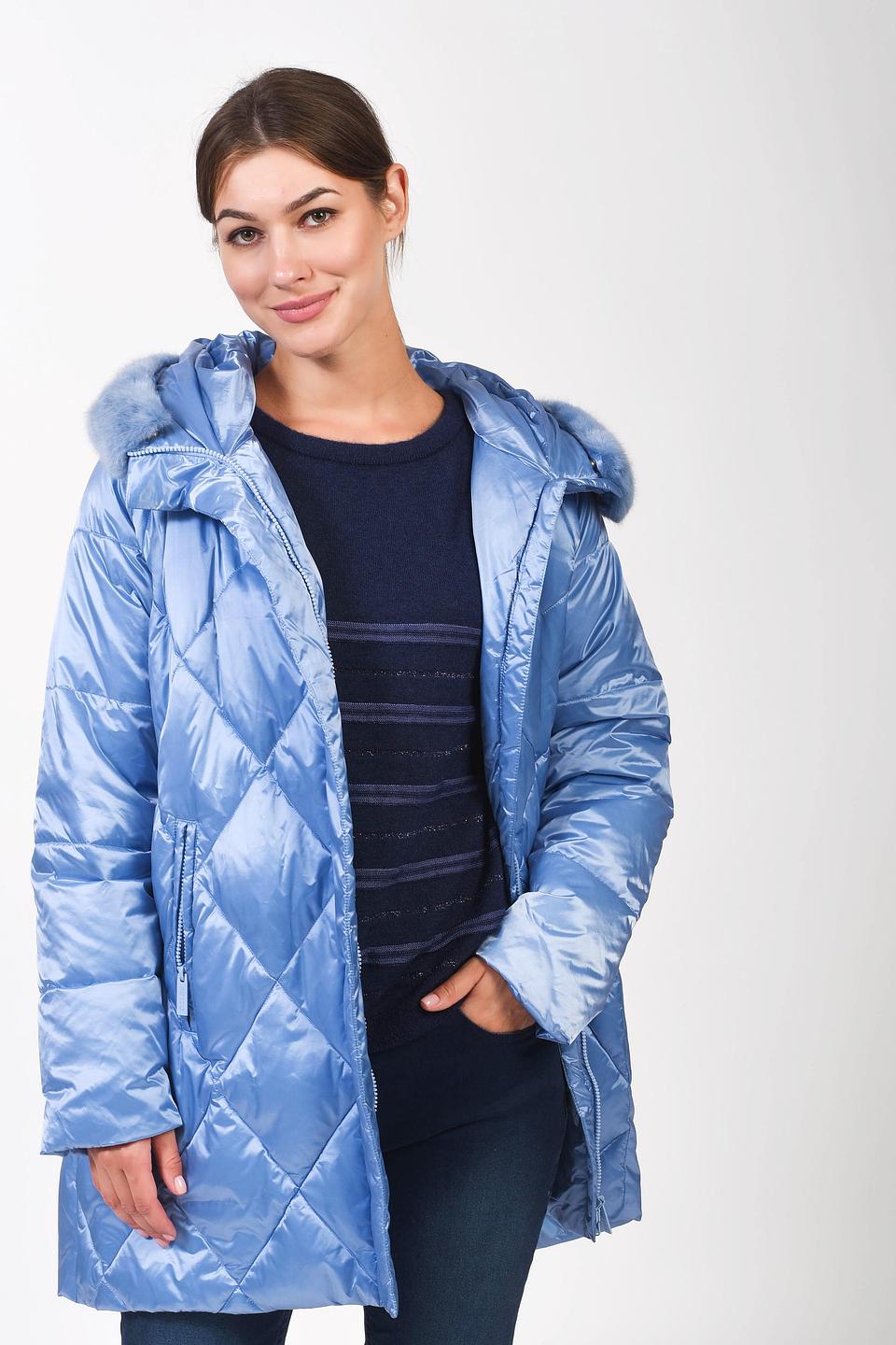 Куртка Pezzo стеганая голубая