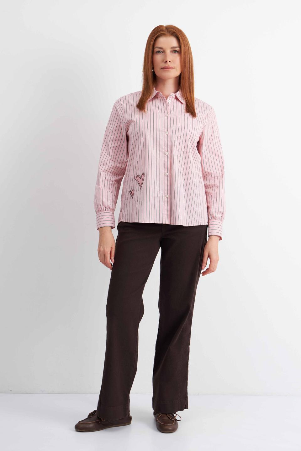 Блуза в полоску с сердечками Rabe collection