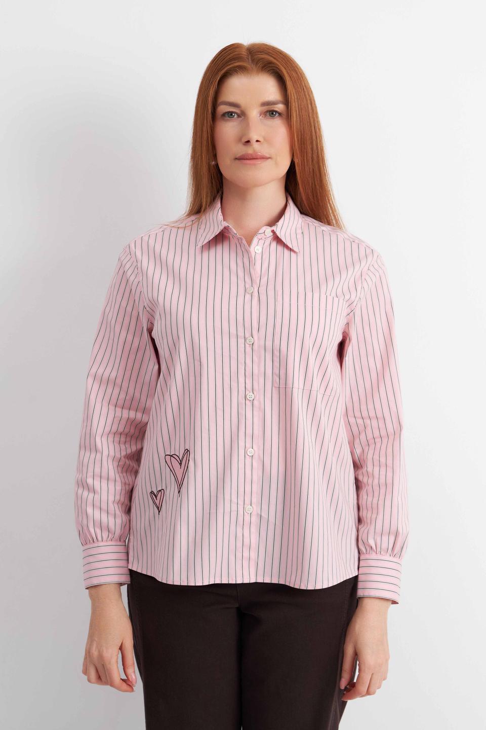 Блуза в полоску с сердечками Rabe collection