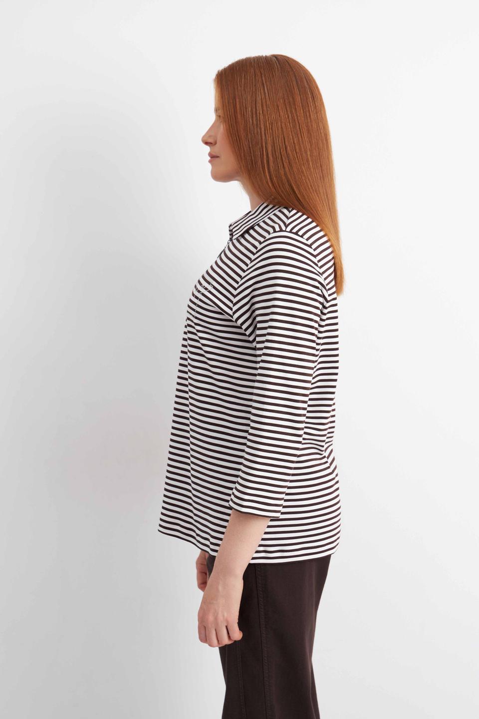 Поло в полоску с молнией Rabe collection