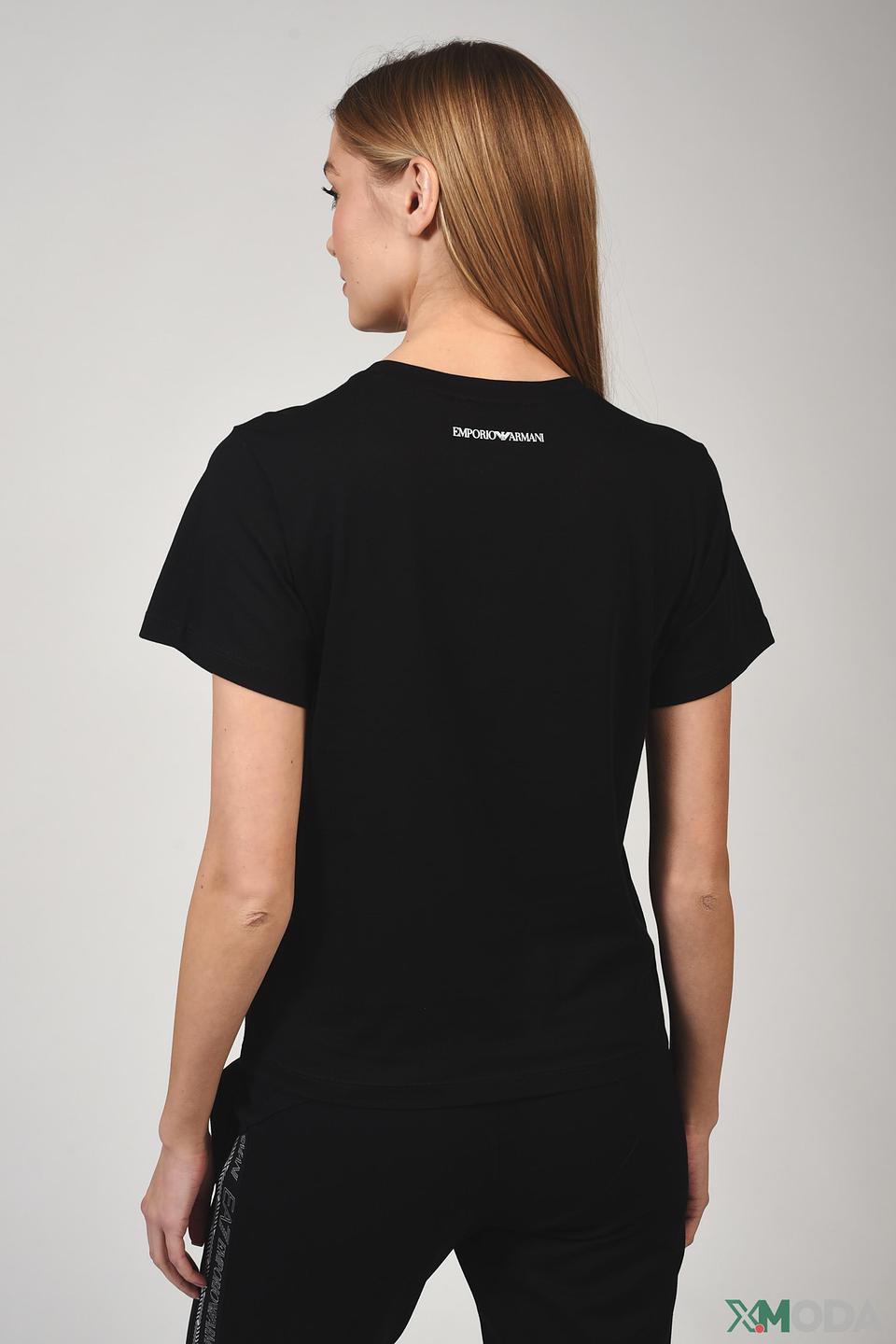 Футболка Emporio Armani чёрная Thanks Giorgio