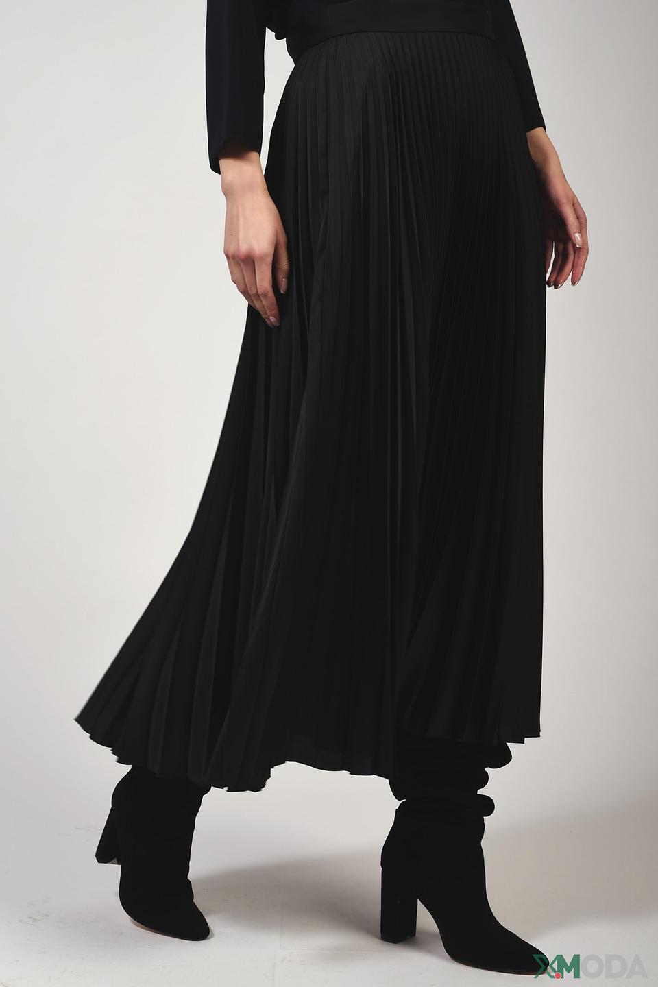Юбка Escada плиссированная чёрная