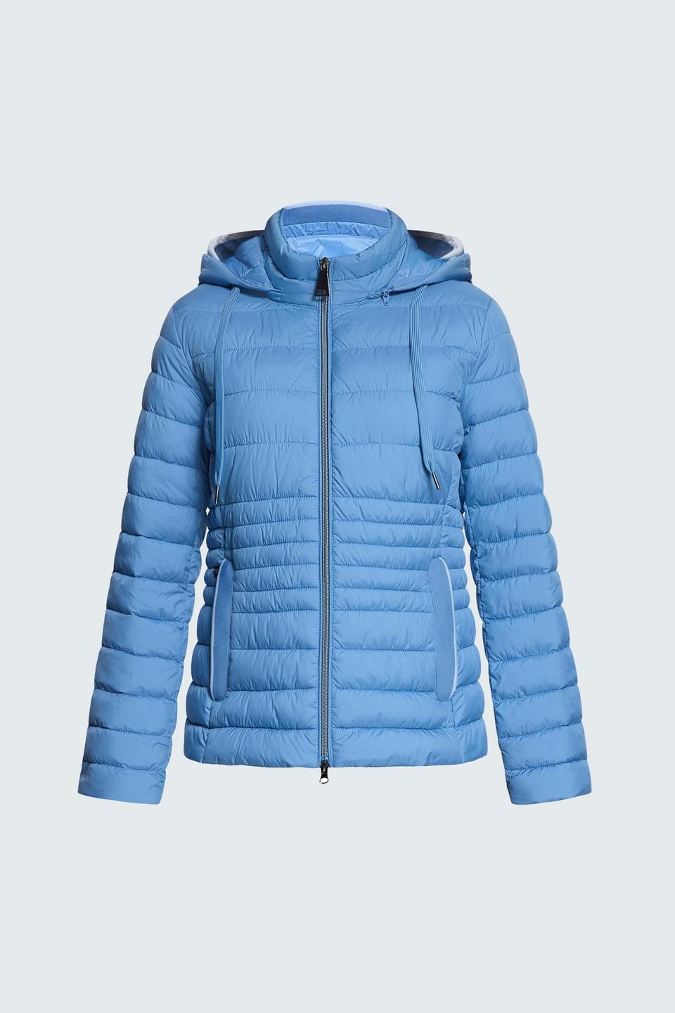 Голубая стеганая куртка с капюшоном Betty Barclay outdoor