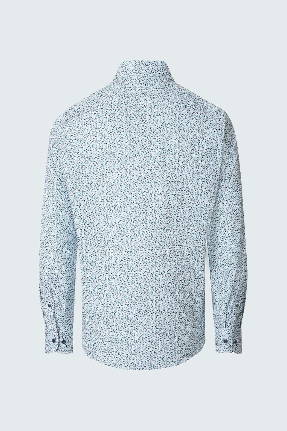 Рубашка Casa Moda с микропринтом светло-голубая