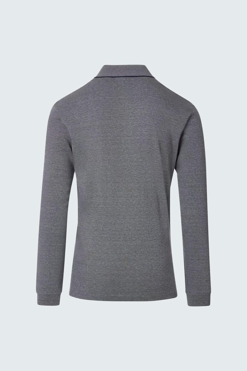 Поло Casa Moda с длинным рукавом серое