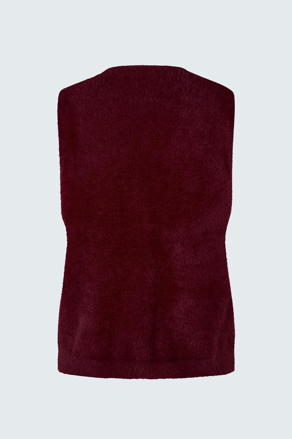 Бордовый трикотажный жилет Rabe collection