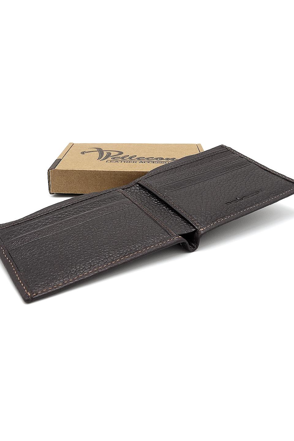 Кошелек Pellecon кожаный черный
