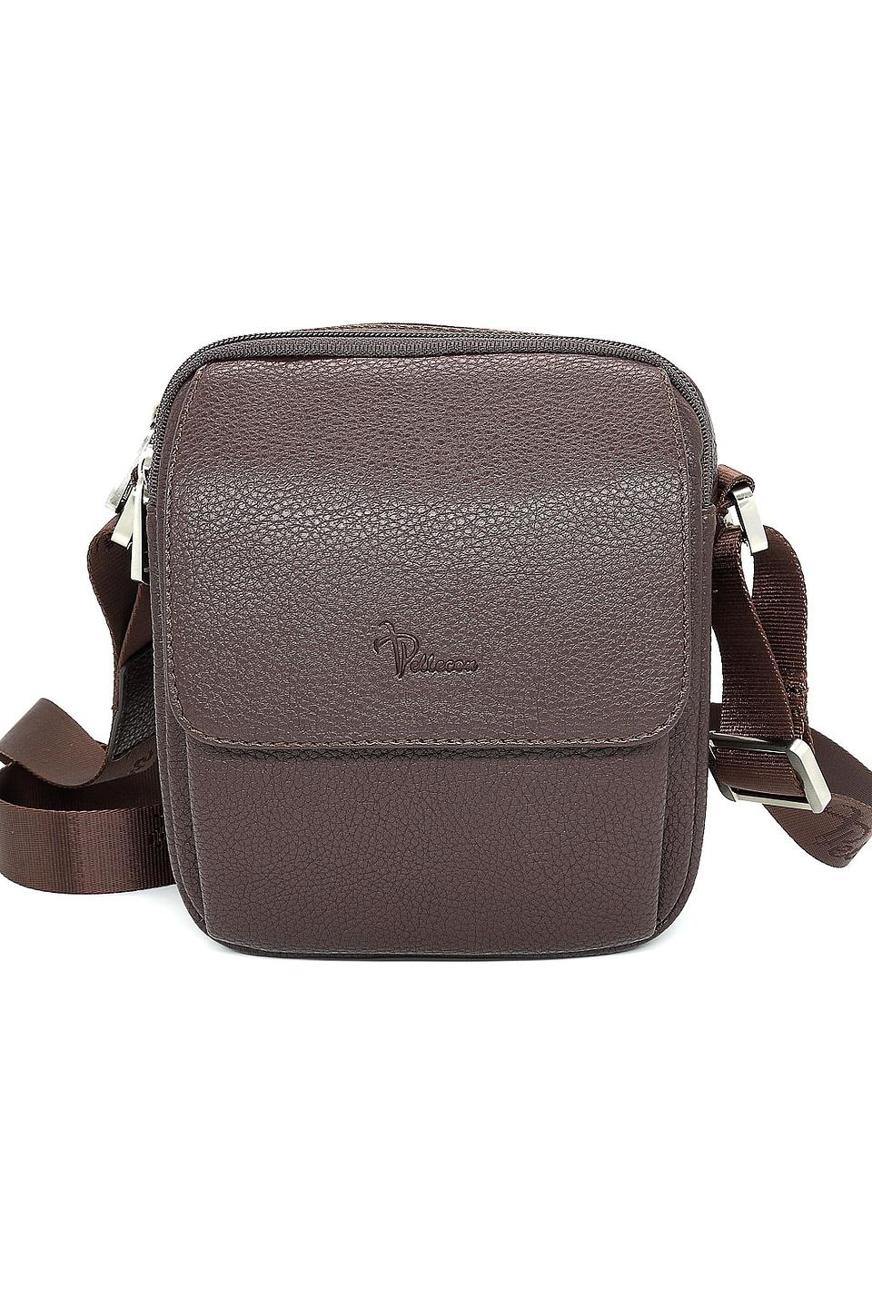 Сумка через плечо Pellecon коричневая