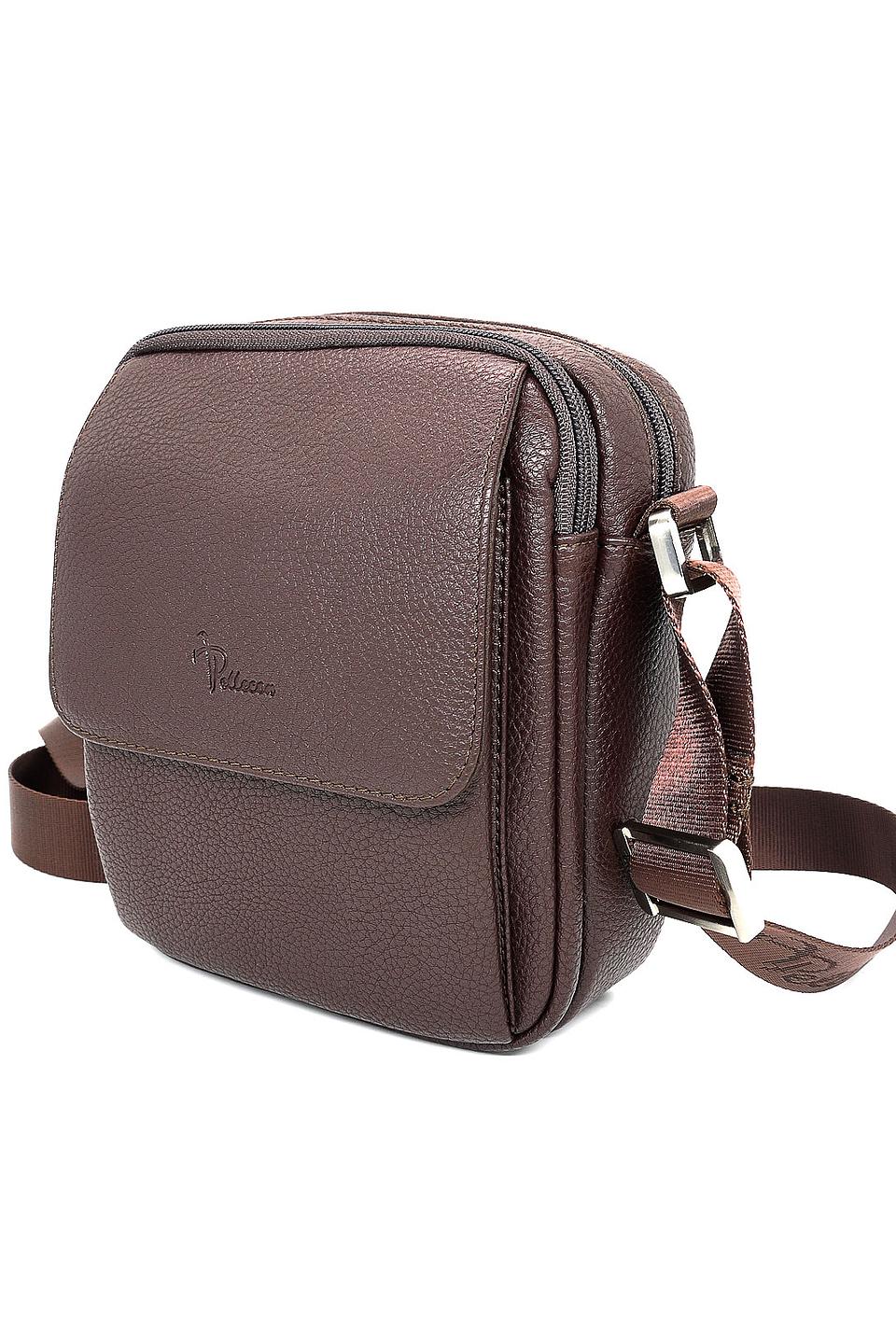 Сумка через плечо Pellecon коричневая