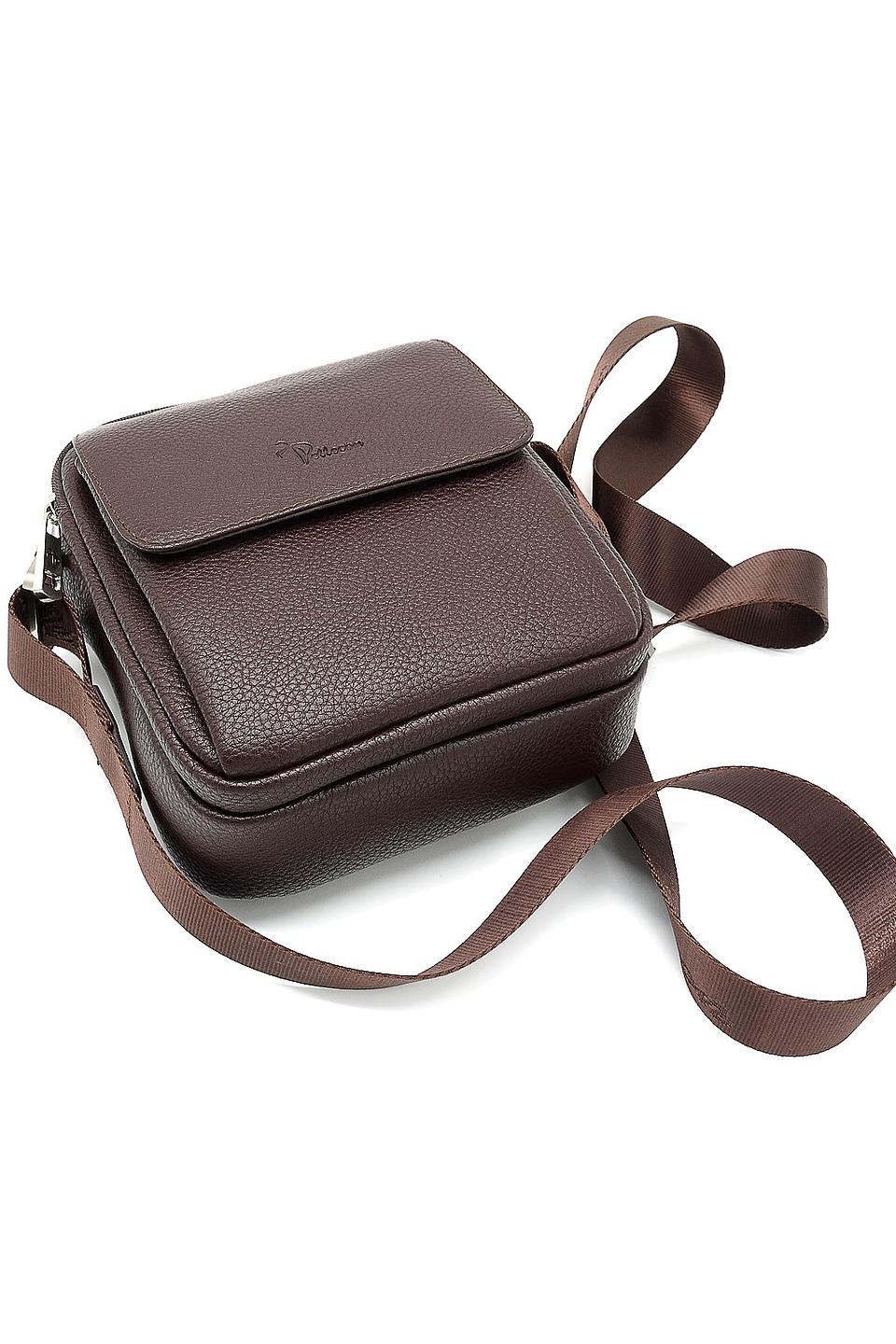 Сумка через плечо Pellecon коричневая