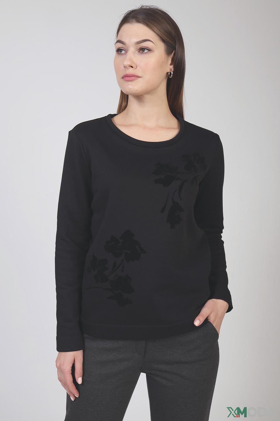 Пуловер Gerry Weber с цветами чёрный