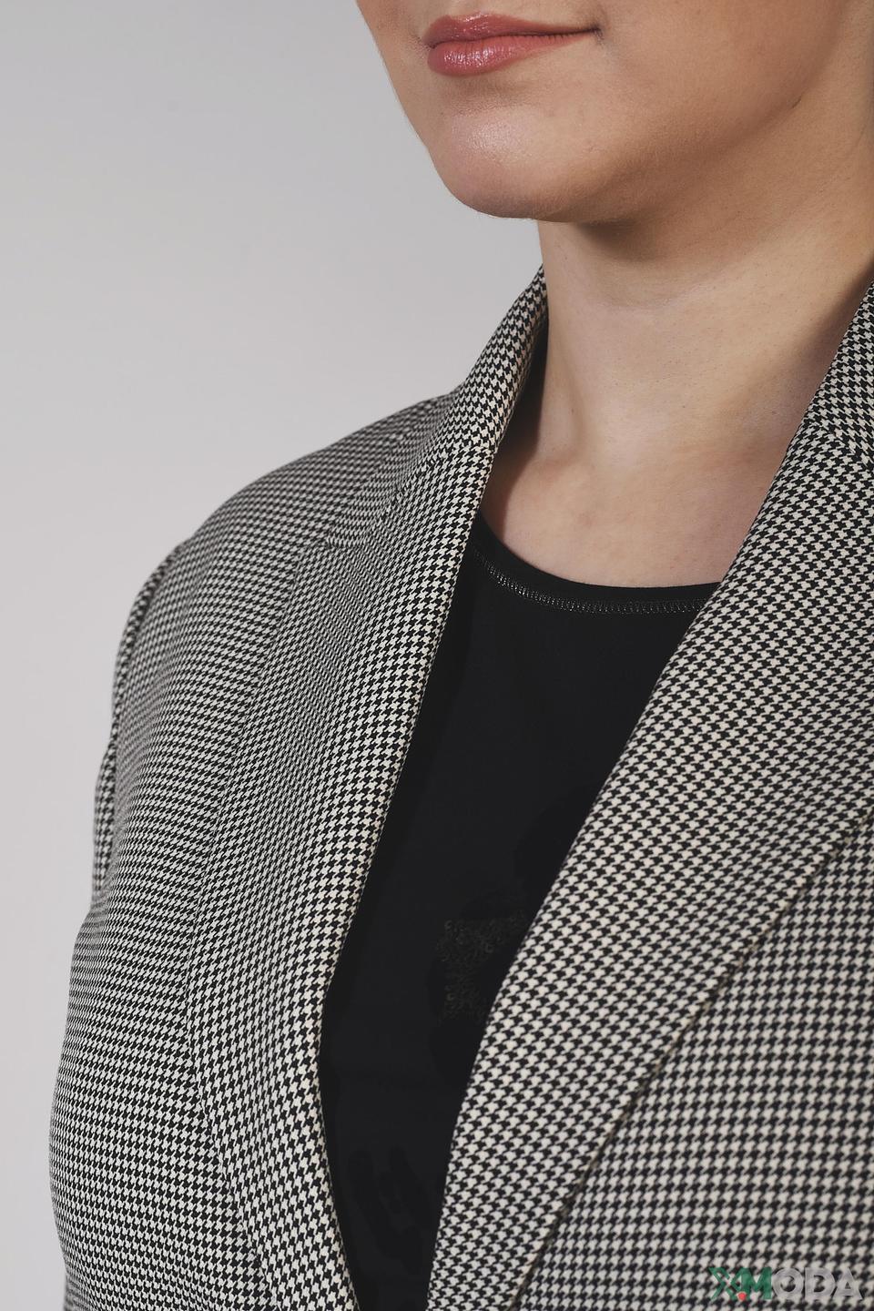 Жакет Pezzo в клетку серый