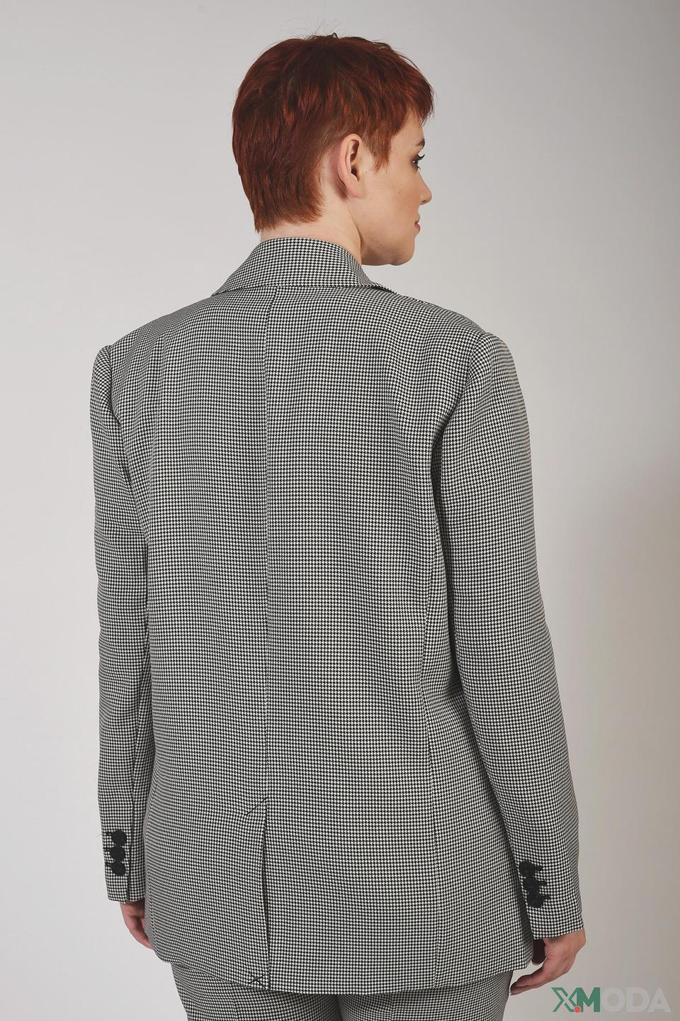 Жакет Pezzo в клетку серый