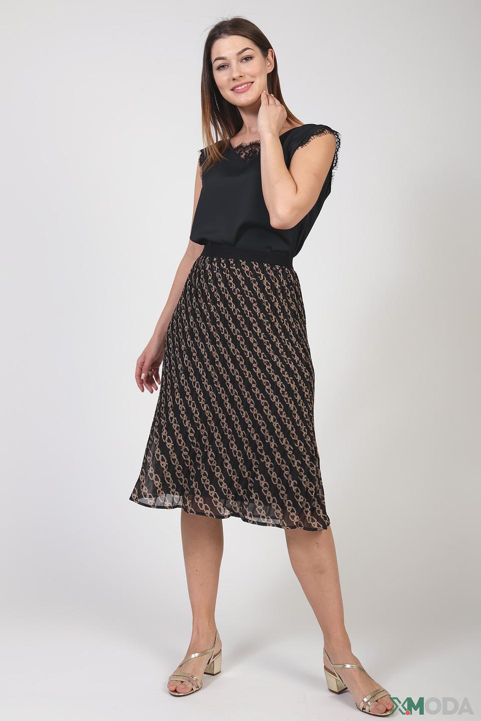 Топ Pezzo с кружевом чёрный