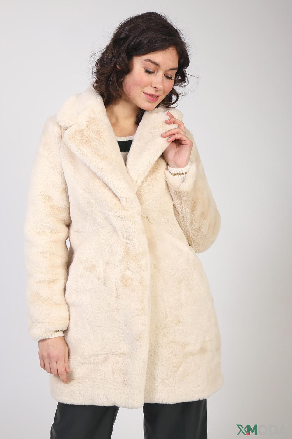 Шуба Tom Tailor бежевая