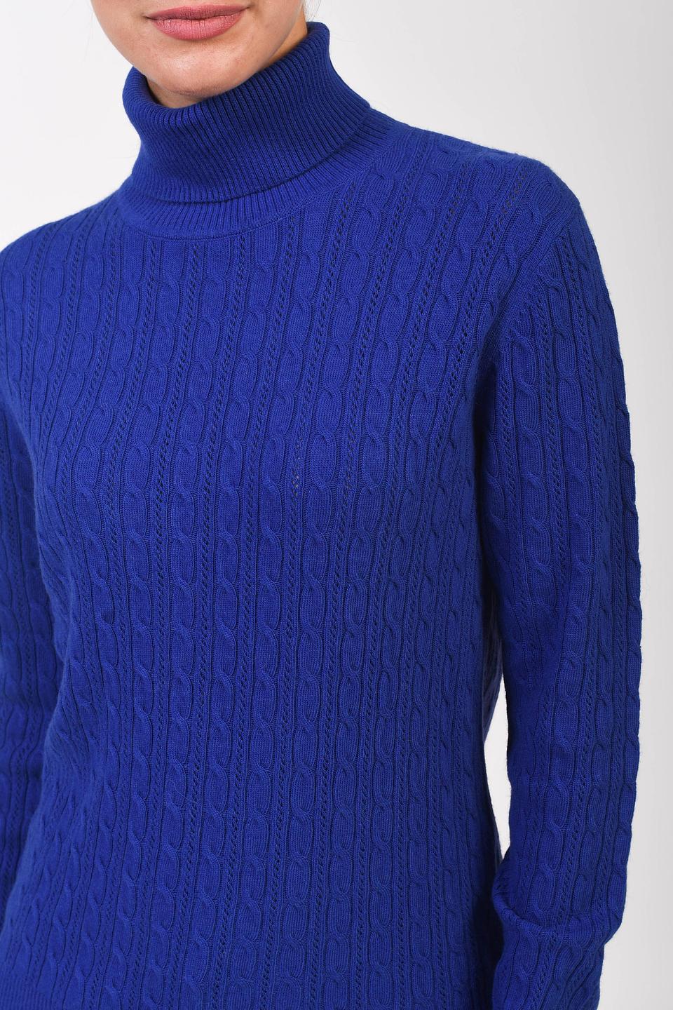 Пуловер Pezzo косами синий
