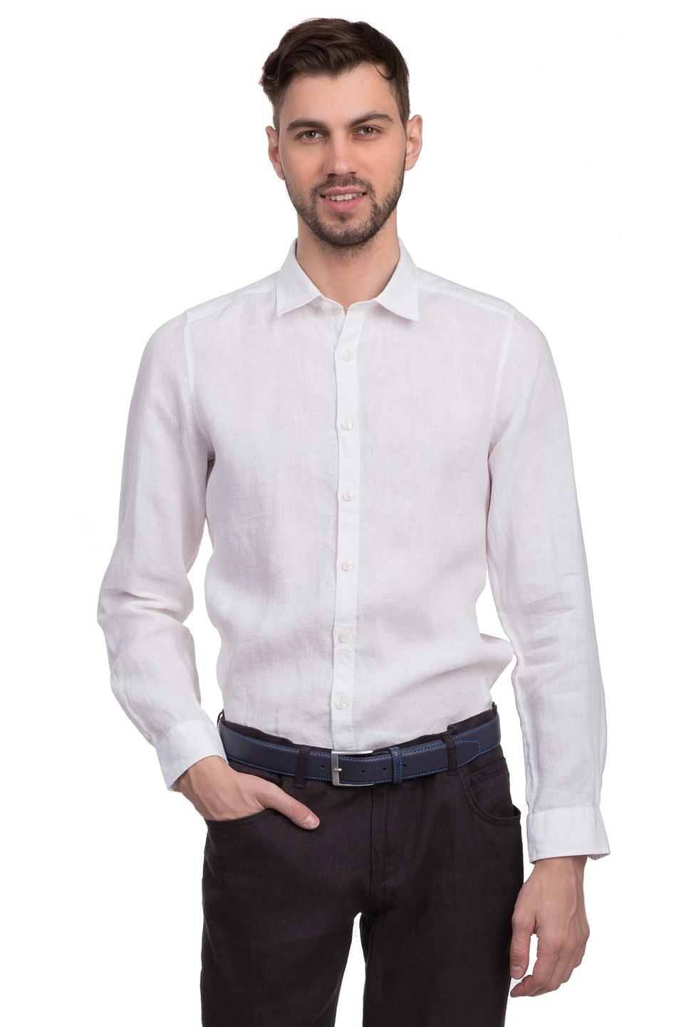 Рубашка Olymp лен белый