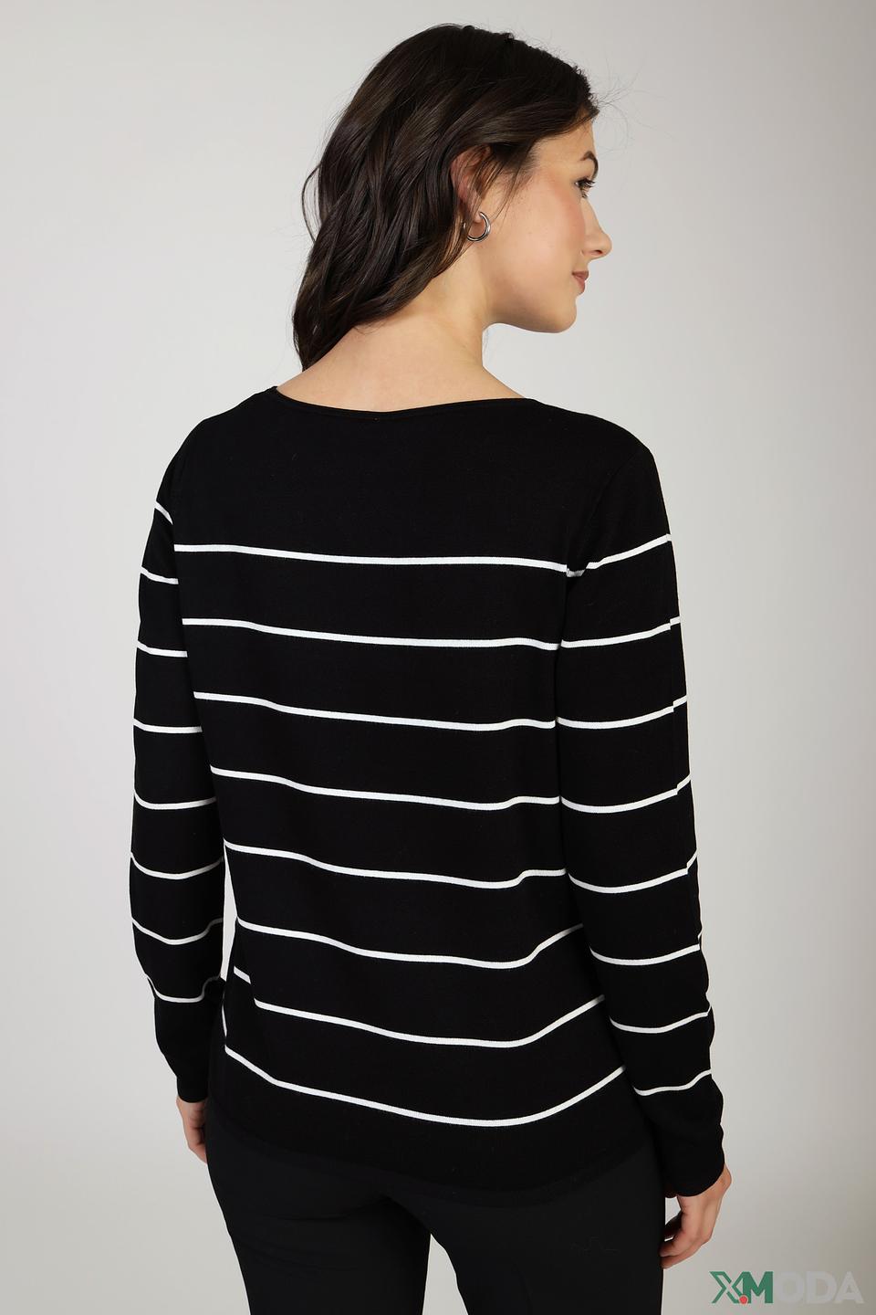 Пуловер Gerry Weber в полоску чёрный